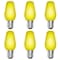 Luxrite C7 LED Yellow Light Bulbs for String Lights 0.5W Enclosed Fixture Rated E12 Candelabra Base, 6PK LR21755-6PK - alternate 1
